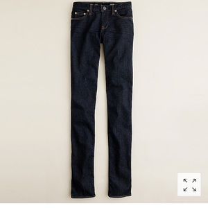 J Crew matchstick Jean in dark wash, size 28